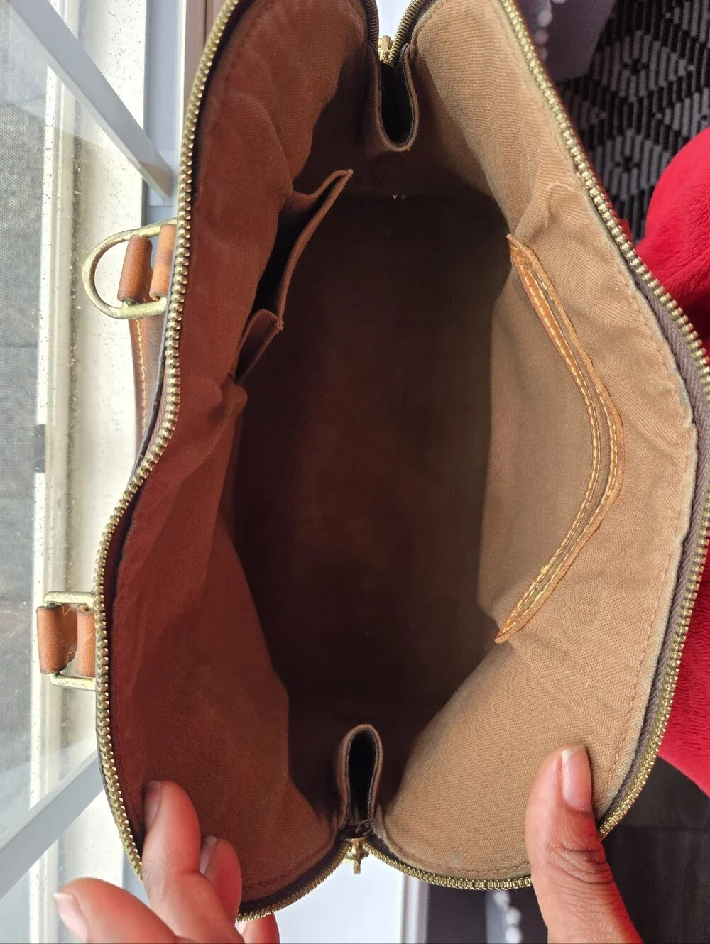 Louis Vuitton Brown Monogram Alma Handbag